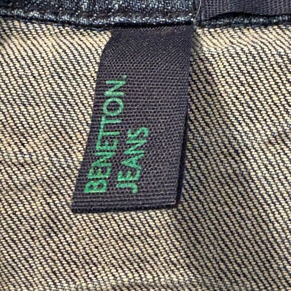 VTG United Colors Of Benetton Blue Jean Jacket Size Small - Picture 2 of 5